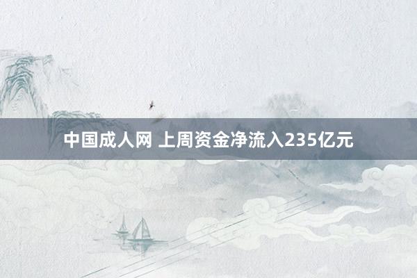 中国成人网 上周资金净流入235亿元