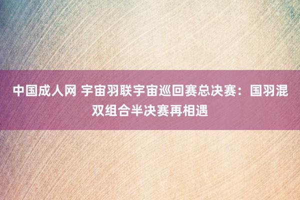 中国成人网 宇宙羽联宇宙巡回赛总决赛：国羽混双组合半决赛再相遇