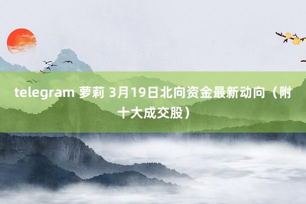 telegram 萝莉 3月19日北向资金最新动向（附十大成交股）