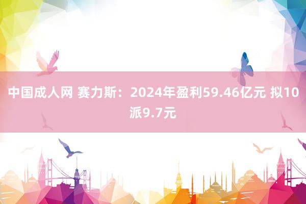 中国成人网 赛力斯：2024年盈利59.46亿元 拟10派9.7元