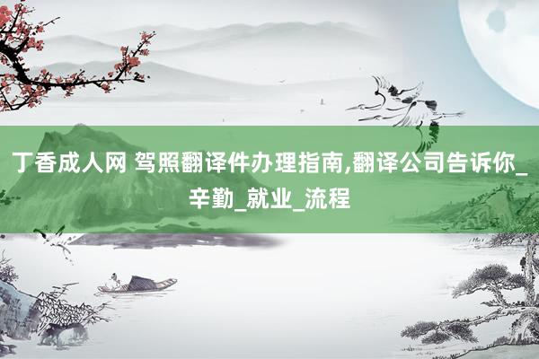 丁香成人网 驾照翻译件办理指南，翻译公司告诉你_辛勤_就业_流程