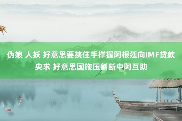 伪娘 人妖 好意思要挟住手撑握阿根廷向IMF贷款央求 好意思国施压割断中阿互助
