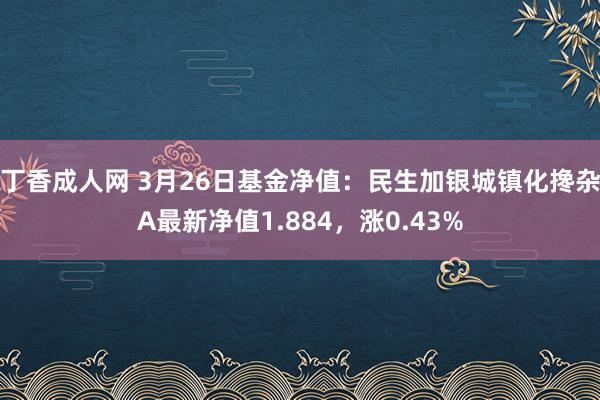丁香成人网 3月26日基金净值：民生加银城镇化搀杂A最新净值1.884，涨0.43%
