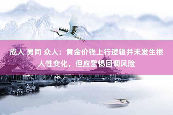 成人 男同 众人：黄金价钱上行逻辑并未发生根人性变化，但应警惕回调风险